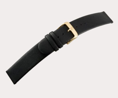 Elegance open end 1284 Mens – black 20-20 Clasp of gold-plated stainless steel
